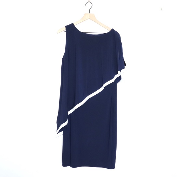 Lauren Ralph Lauren Dresses & Skirts - NWT LAUREN Ralph Lauren Navy White Dress 16